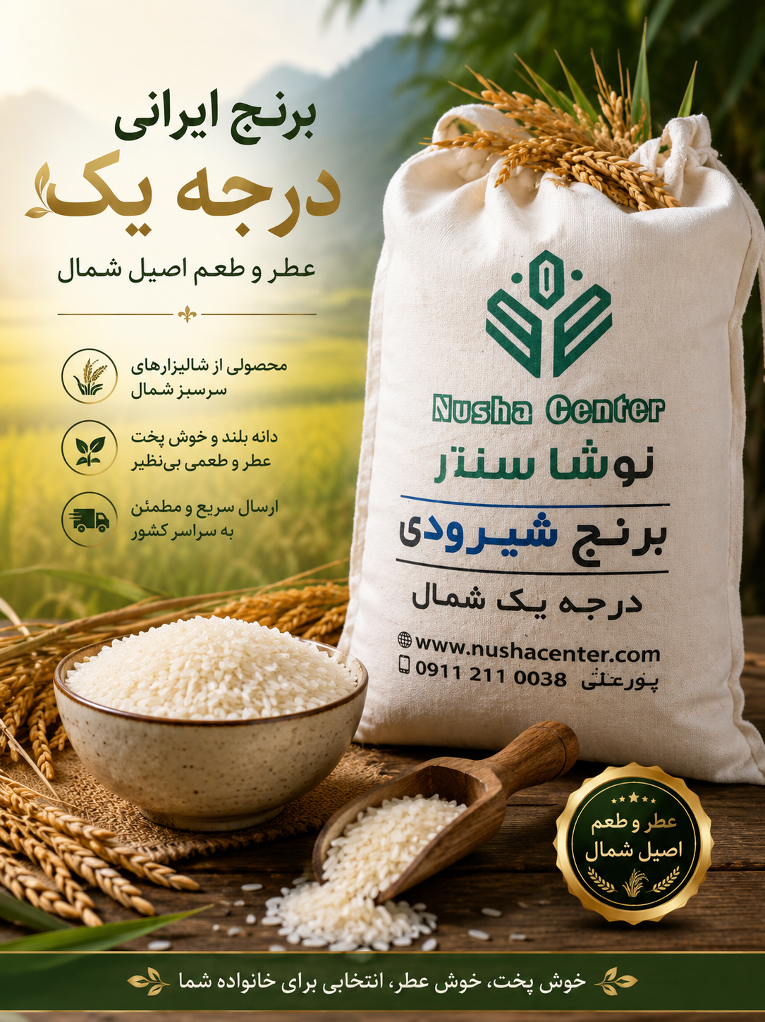 برنج شیرودی 10 کیلوگرم
